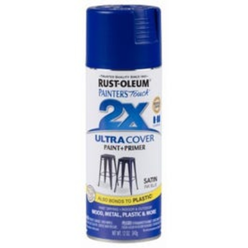 Painter’s Touch 2X Spray Paint, Satin Ink Blue, 12-oz.