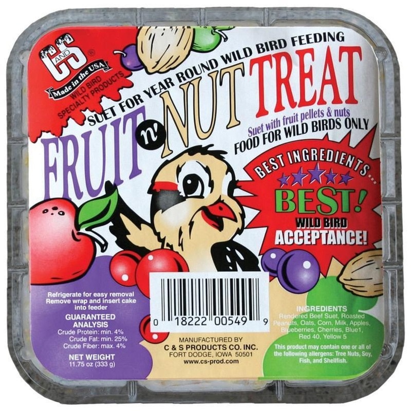 C&S Fruit N’ Nut Treat Suet|11 oz