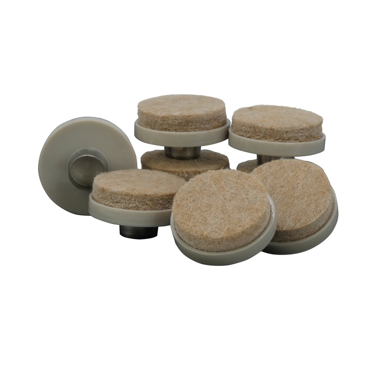 Shepherd Hardware 1-Inch Felt Nail On Furniture Pads, 8-Pack
