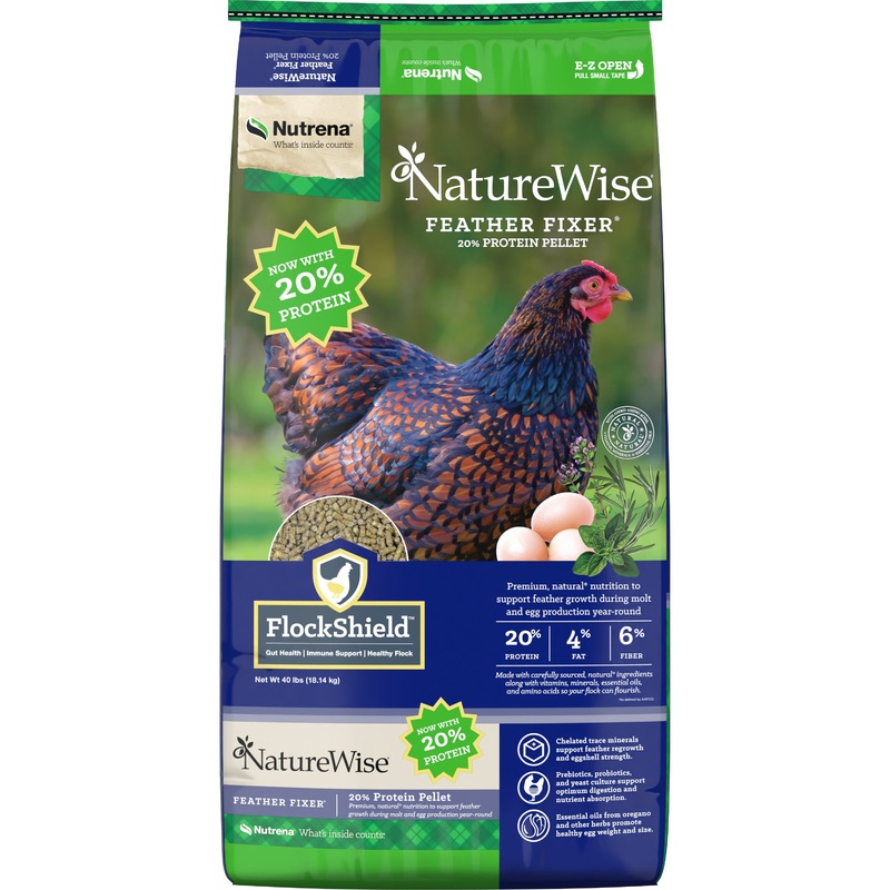 NatureWise 20% Protein Feather Fixer Pellet Poultry Feed