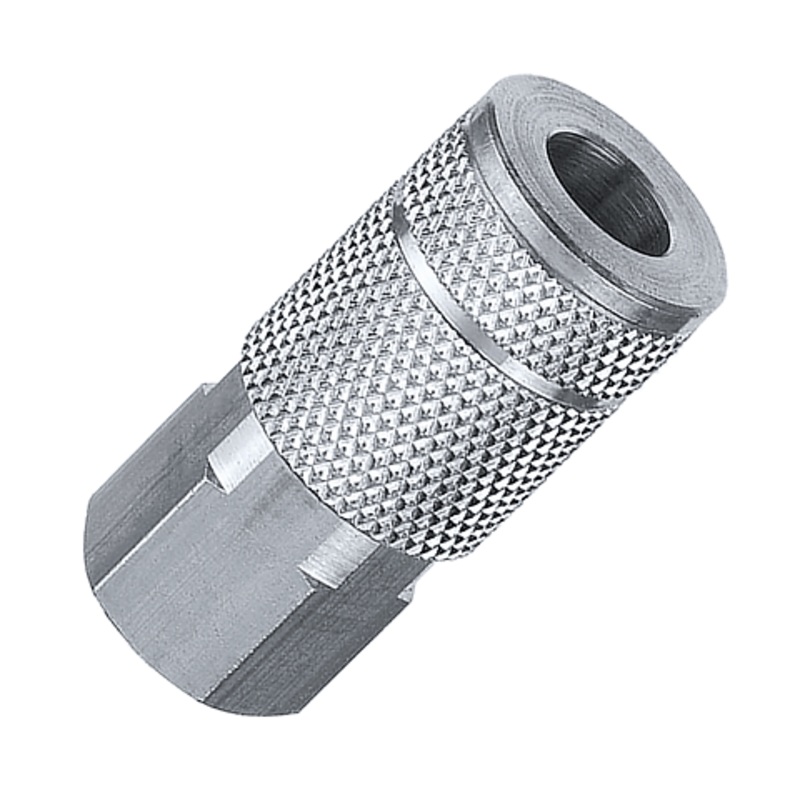Tru-flate  3/8 T Design x 3/8 FNPT Steel Coupler